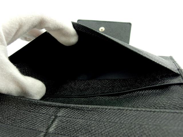 ブルガリ BVLGARI 長財布クラシコ ブラック シルバー レディース 中古