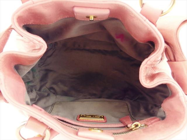 【30％OFF★週末タイムSALE】ミュウミュウ MIUMIU ショルダーバッグリボン ピンク ゴールド レディース 中古_5