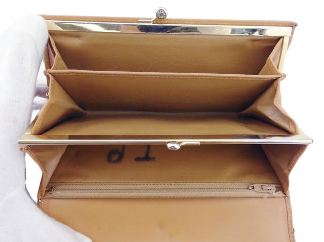 【30％OFF★週末タイムSALE】セリーヌ CELINE 長財布マカダム ブラウン ベージュ ゴールド レディース 中古_6