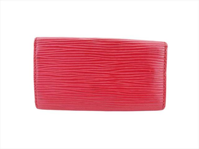 ルイ・ヴィトン LOUIS VUITTON キーケース エピ レッド ×ゴールド レディース 中古