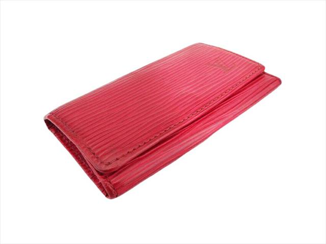 ルイ・ヴィトン LOUIS VUITTON キーケース エピ レッド ×ゴールド レディース 中古