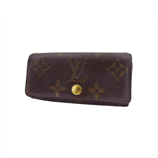 【BIGお買い物ラリー★30%OFFセール中】ルイ・ヴィトン LOUIS VUITTON キーケースモノグラム ミュルティクレ4 ブラウン レディース 中古