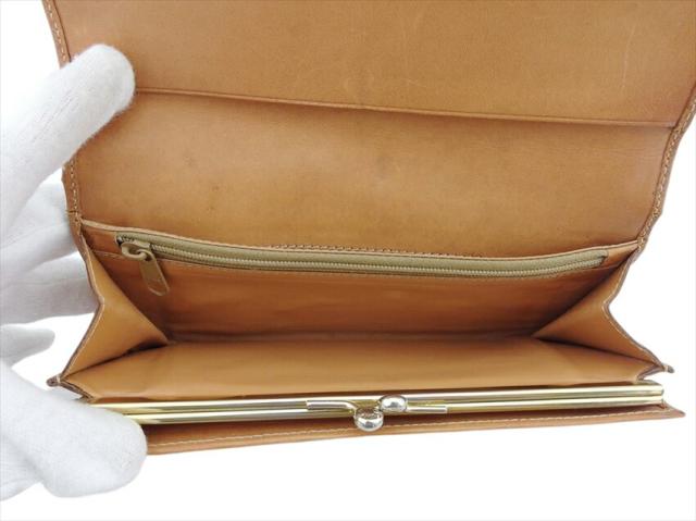 セリーヌ CELINE 二つ折り財布マカダム マカダム ベージュ×ブラウン レディース 中古_7