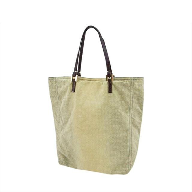 【BIGお買い物ラリー★30%OFFセール中】フェンディ FENDI トートバッグズッキーノ ベージュ ブルー ブラウン レディース 中古