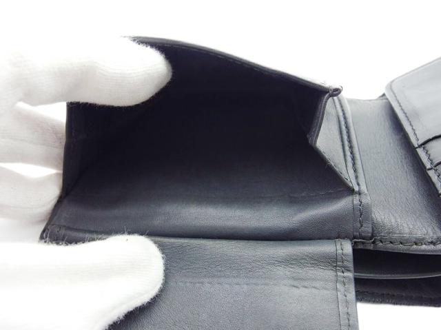 ボッテガヴェネタ BOTTEGAVENETA 二つ折り財布イントレチャート グレー 灰色 レディース 中古_7