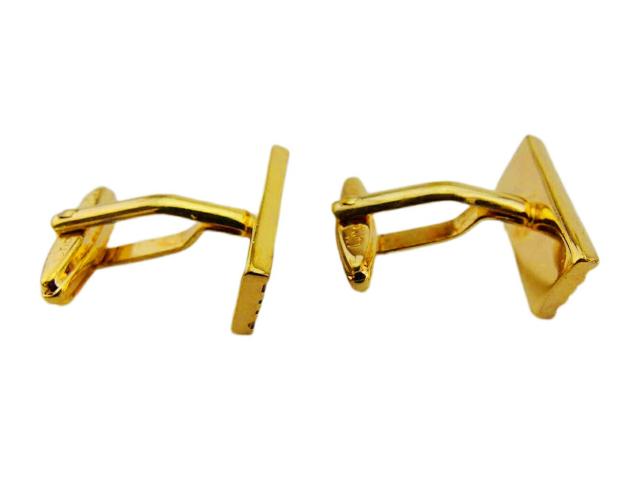 ディオール Dior カフス CDマーク スウィヴル式 ゴールド ブラック