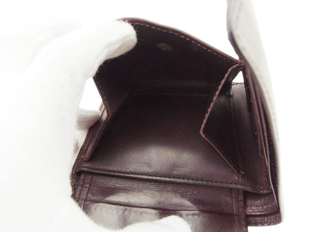 ルイ・ヴィトン LOUIS VUITTON 二つ折り財布エピ ポルトビエカルトクレディモネ ブラウン レディース 中古_7