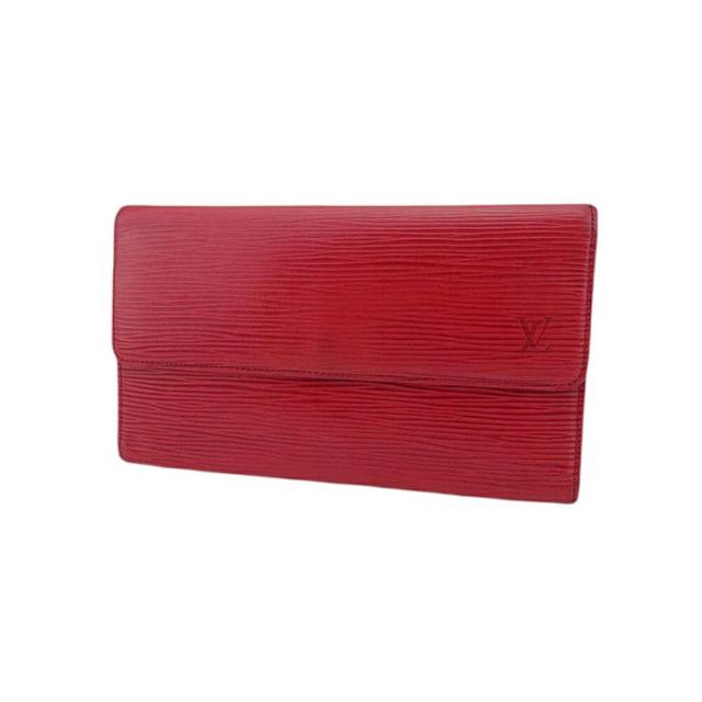 【X'masセール★30%OFF】ルイ・ヴィトン LOUIS VUITTON 長財布エピ ポルトトレゾールインターナショナル レッド レディース 中古
