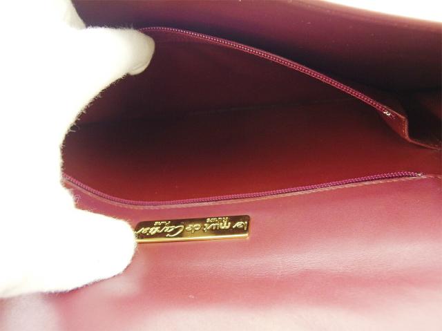 【30％OFF★土日ひと休み大売り出し】カルティエ CARTIER クラッチバッグマストライン ボルドーワイン レディース 中古