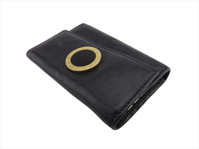 ブルガリ BVLGARI キーケースコローレ ブラック ゴールド レディース 中古_2