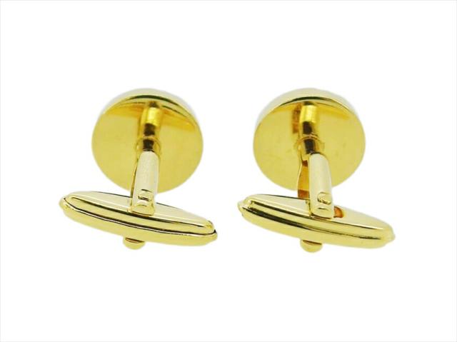 【30％OFF★週末タイムセール】ダンヒル Dunhill カフスdマーク スウィヴル式 ゴールド シルバー レディース 中古_3