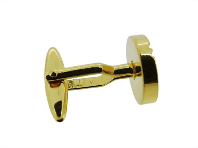 【30％OFF★週末タイムセール】ダンヒル Dunhill カフスdマーク スウィヴル式 ゴールド シルバー レディース 中古_4