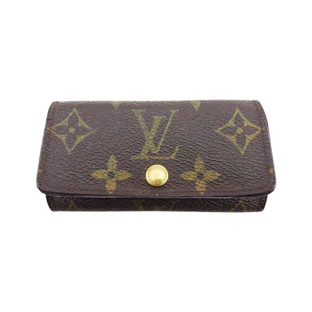 【BIGお買い物ラリー★30%OFFセール中】ルイ・ヴィトン LOUIS VUITTON キーケースモノグラム ミュルティクレ4 ブラウン レディース 中古
