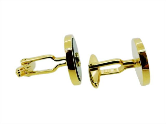 ダンヒル Dunhill カフスdマーク スウィヴル式 ゴールド ブラック