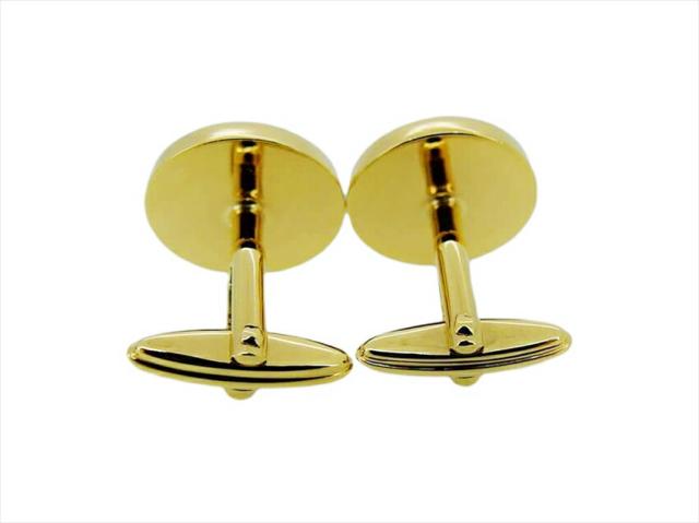 ダンヒル Dunhill カフスdマーク スウィヴル式 ゴールド ブラック