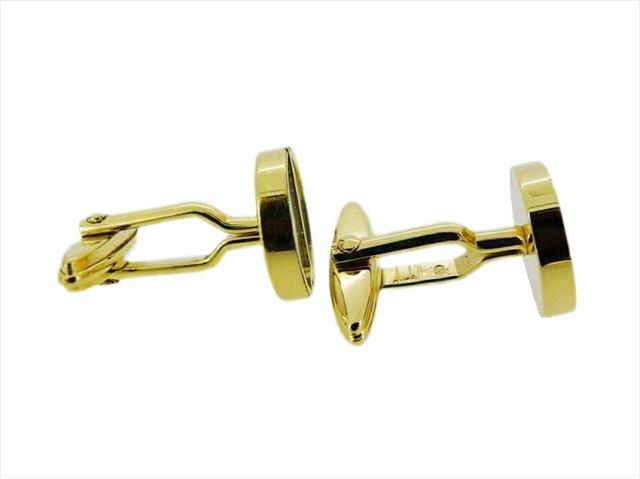 【30％OFF★週末タイムセール】ダンヒル Dunhill カフスdマーク スウィヴル式 ゴールド シルバー レディース 中古_3