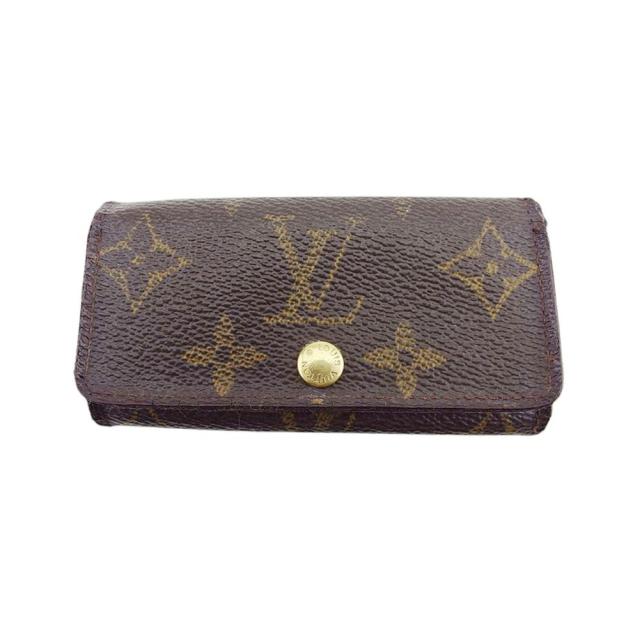 【BIGお買い物ラリー★30%OFFセール中】ルイ・ヴィトン LOUIS VUITTON キーケースモノグラム ミュルティクレ4 ブラウン レディース 中古
