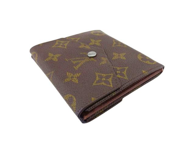 ルイ・ヴィトン LOUIS VUITTON 二つ折り財布モノグラム ポルトモネビエ（旧タイプ） ブラウン レディース 中古_2