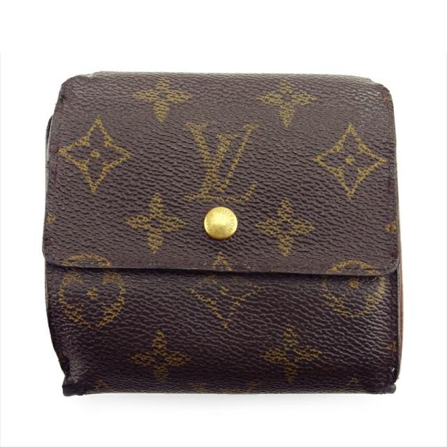 【美品】Louis Vuitton 二つ折り財布 ブラウン ルイヴィトン LOUIS VUITTON 財布 二つ折り ポルトフォイユ マルコ