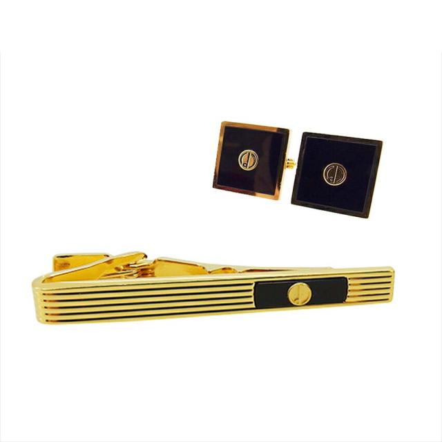 【BIGお買い物ラリー★30%OFFセール中】ダンヒル Dunhill タイピン ゴールド×ブラック レディース 中古