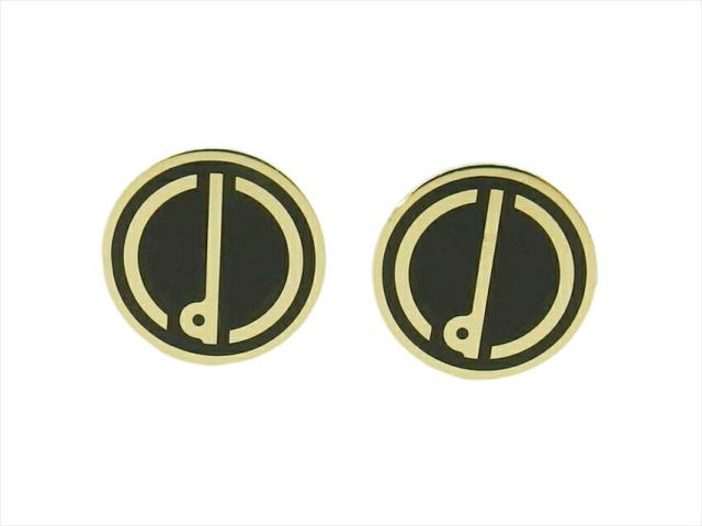 【30％OFF★週末タイムセール】ダンヒル Dunhill カフス ゴールド×ブラック レディース 中古_1