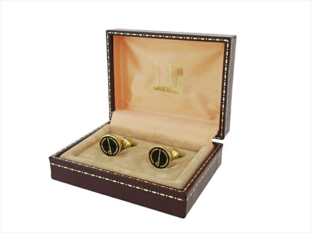 【30％OFF★週末タイムセール】ダンヒル Dunhill カフス ゴールド×ブラック レディース 中古_6