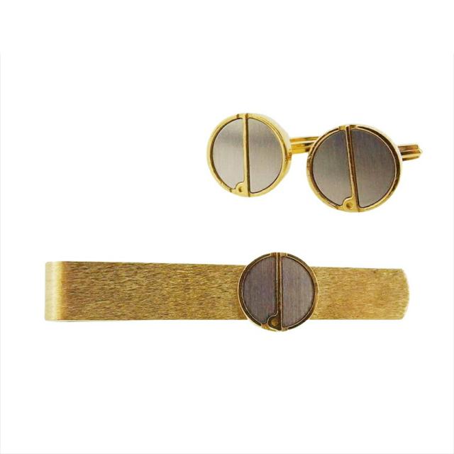 【X'masセール★30%OFF】ダンヒル Dunhill タイピン シルバー×ゴールド レディース 中古