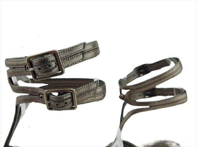 【30％OFF★週末タイムセール】サルヴァトーレフェラガモ Salvatore Ferragamo サンダル ブロンズ レディース 中古_4