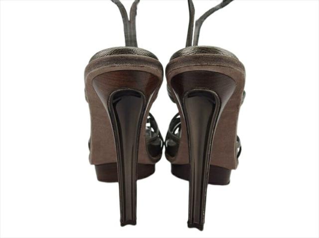【30％OFF★週末タイムセール】サルヴァトーレフェラガモ Salvatore Ferragamo サンダル ブロンズ レディース 中古_7