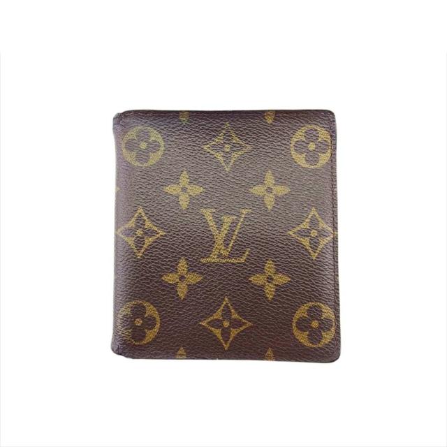 【BIGお買い物ラリー★30%OFFセール中】ルイ・ヴィトン LOUIS VUITTON 札入れモノグラム ポルト ビエ・10カルト クレディ ブラウン×ベージュ レディース 中古