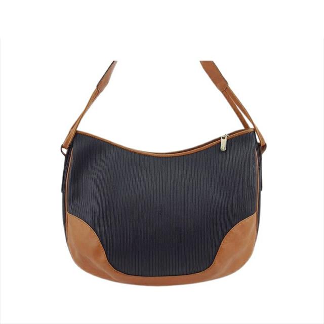 【X'masセール★30%OFF】サルヴァトーレフェラガモ Salvatore Ferragamo ショルダーバッグ ブラック×ブラウン レディース 中古