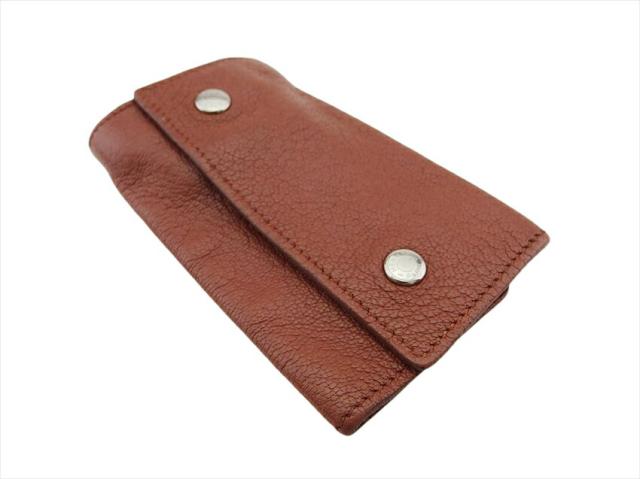 エルメス HERMES キーケースセリエ エチュイクレ6 ブラウン×シルバー レディース 中古_3