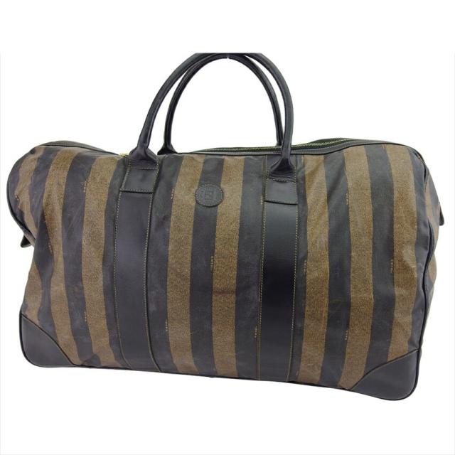 【BIGお買い物ラリー★30%OFFセール中】フェンディ FENDI ボストンバッグペカン ブラック ベージュ ゴールド レディース 中古