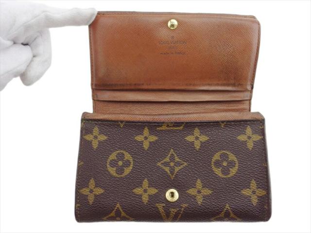 ルイ・ヴィトン LOUIS VUITTON 二つ折り財布 モノグラム ポルト