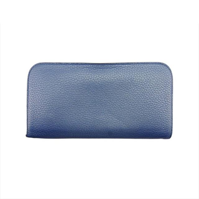 【X'masセール★30%OFF】ディオール Dior 長財布 ディオリッシモ ブルー×ブラック レディース 中古