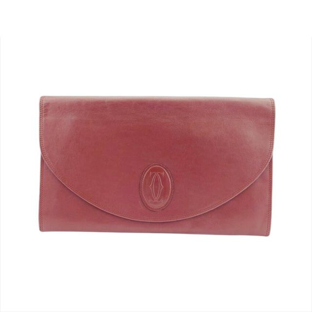【X'masセール★30%OFF】カルティエ CARTIER クラッチバッグマストライン マストライン ボルドー レディース 中古