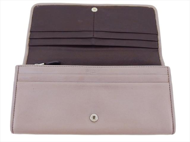 LOEWE ロエベ★アナグラム パズル 長財布 グレー レザーAランク ロエベ LOEWE 長財布 アナグラム グレー 灰色 シルバー ブラウン
