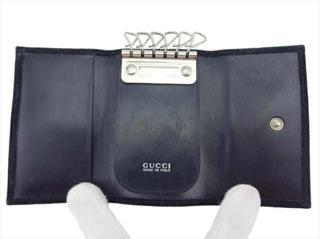 GUCCIキーケースホースビット グッチ GUCCI キーケース ホースビット ブラック シルバー
