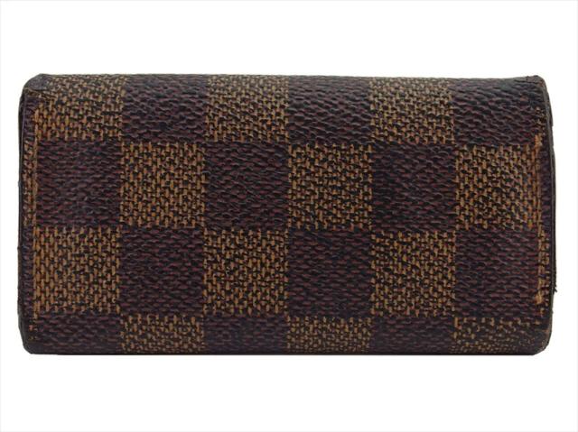 【30％OFF★週末タイムセール】ルイ・ヴィトン LOUIS VUITTON キーケースダミエ ミュルティクレ4 ブラウン ベージュ ゴールド レディース 中古_1