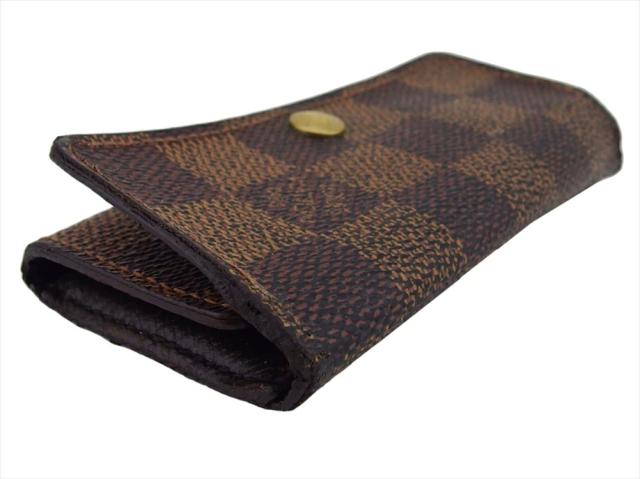 【30％OFF★週末タイムセール】ルイ・ヴィトン LOUIS VUITTON キーケースダミエ ミュルティクレ4 ブラウン ベージュ ゴールド レディース 中古_2