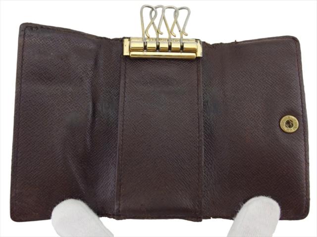 【30％OFF★週末タイムセール】ルイ・ヴィトン LOUIS VUITTON キーケースダミエ ミュルティクレ4 ブラウン ベージュ ゴールド レディース 中古_5