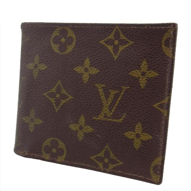 【X'masセール★30%OFF】ルイ・ヴィトン LOUIS VUITTON 札入れモノグラム ポルトビエカルトクレディ ブラウン ベージュ レディース 中古