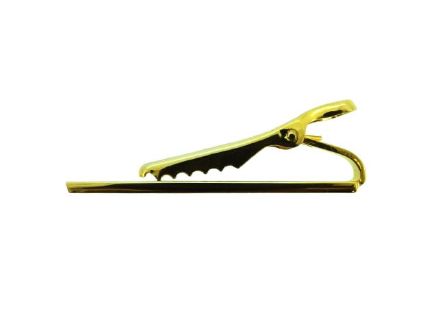 ディオール Dior タイピンロゴ ワニロ式 ゴールド シルバー レディース