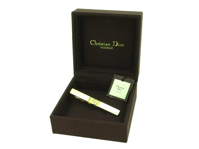 【30％OFF★週末タイムセール】ディオール Dior タイピンCDマーク ワニロ式 ゴールド レディース 中古_6