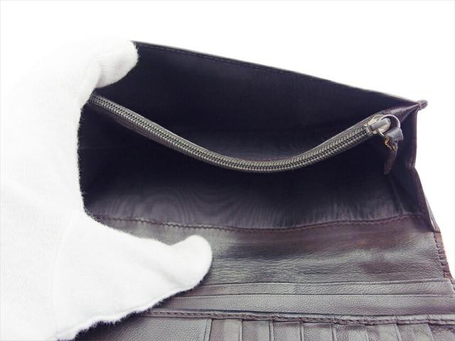 【30％OFF★週末タイムSALE】サルヴァトーレフェラガモ Salvatore Ferragamo 長財布ガンチーニ柄 ブラック レッド ブラウン レディース 中古_5