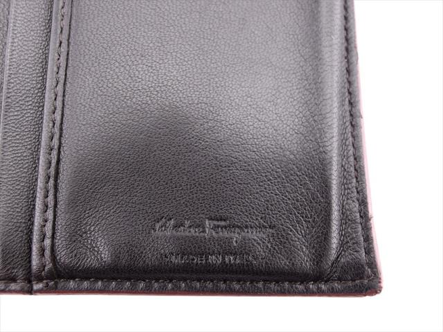 【30％OFF★週末タイムSALE】サルヴァトーレフェラガモ Salvatore Ferragamo 長財布ガンチーニ柄 ブラック レッド ブラウン レディース 中古_8