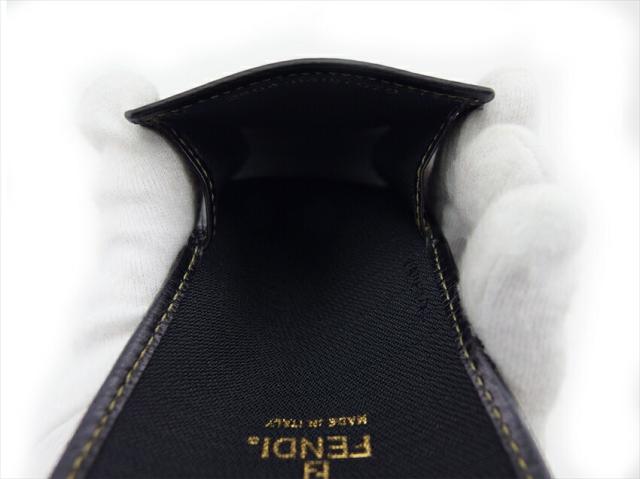 【30％OFF★週末タイムSALE】フェンディ FENDI シガレットケースブロックチェック ブラック ベージュ レディース 中古_5