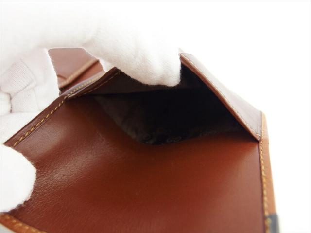 【月末タイムセール】グッチ GUCCI パスポートケース角プレート オールドグッチ ブラウン レディース 中古_9