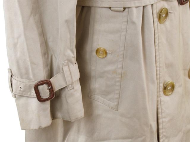 【週末セール★30％OFF】バーバリー BURBERRY トレンチコートトレンチ ♯48サイズ ライナー付き ベージュ レディース 中古_4