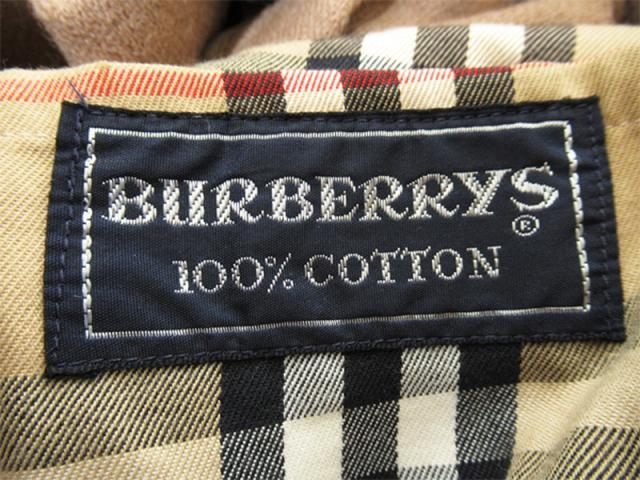 【週末セール★30％OFF】バーバリー BURBERRY トレンチコートトレンチ ♯48サイズ ライナー付き ベージュ レディース 中古_8